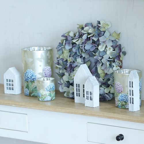 položky Elegantný svietnik s kvetinovými motívmi pre útulnú dekoráciu miestnosti, 12,5 cm, 2 kusy.