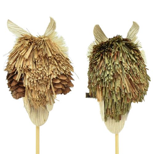 položky Sova ozdobné kvetinové zátky jesenná dekorácia prírodná Ø4cm V8cm 4ks