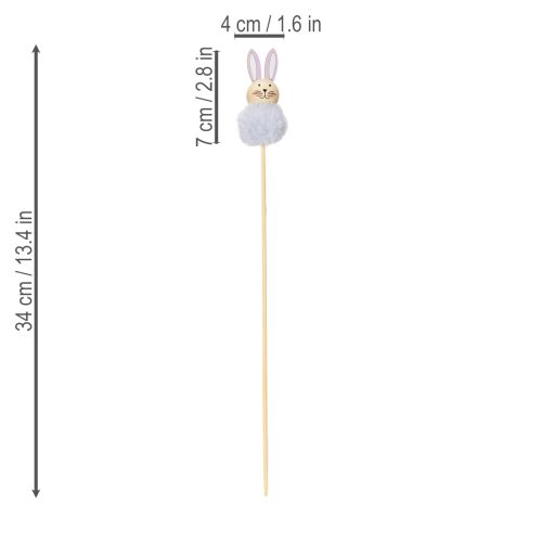 položky Nadýchané figúrky veľkonočných zajačikov pre veselé veľkonočné oslavy, dekorácia izby, 34 cm, 12 kusov