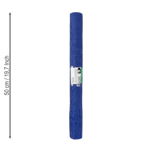 položky Krepový papier na kvetinárstvo tmavomodrý 50x250cm