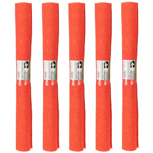 položky Krepový papier na kvetinárstvo, krepový, červený, 50×250cm, 5 kusov