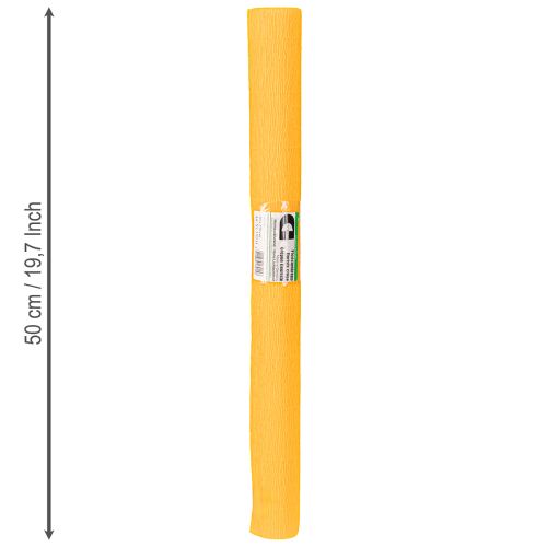 položky Krepový papier na kvetinárstvo, slnečno žltý, 50x250cm