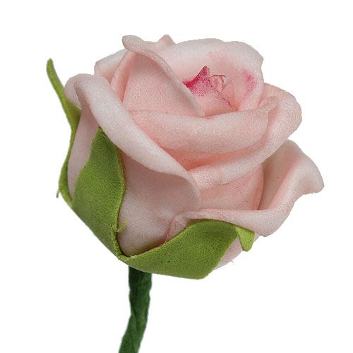 položky Penová ruža Ø3,5cm lososovo ružová 30p