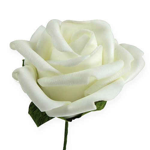 položky Penová ruža Ø6cm biela 27p