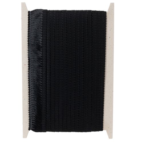 položky Čierna strapcová stuha 4 cm, kordónový lem, ozdobný lurex so strapcami 25 m