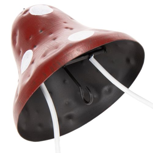 položky Kovové závesné kŕmidlo, dizajn muchotrávky, červené a biele, 25,5 cm