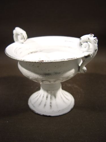 Floristik24 Šálka s uškom Ø 16cm H12,5cm biela