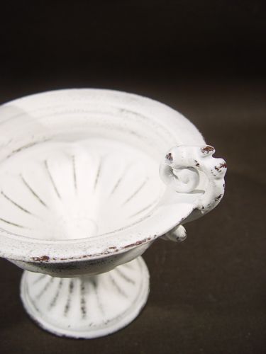 Floristik24 Šálka s uškom Ø 16cm H12,5cm biela