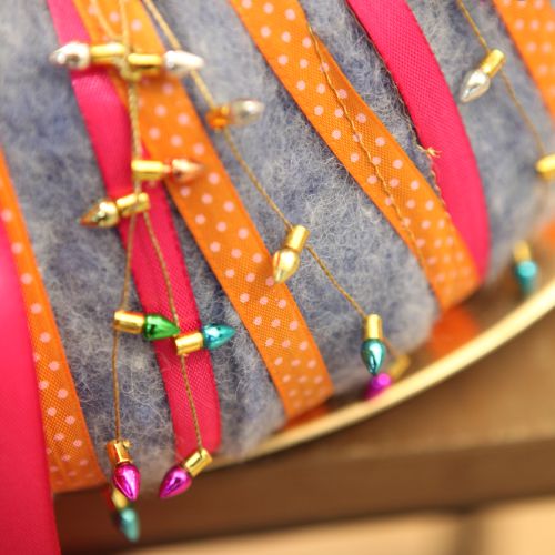 položky Darčeková stuha bodkovaná dekoračná stuha oranžová 10mm 25m