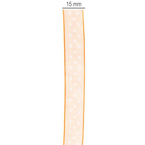 položky Darčeková stuha s bodkami na elegantné darčekové balenie, šírka 1,5 cm, dĺžka 20 m