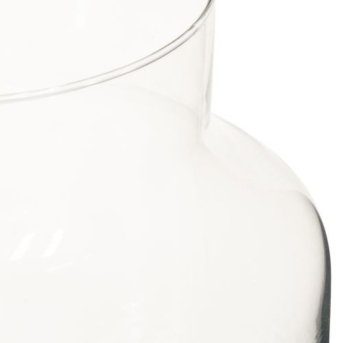 položky Sklenená váza okrúhla kvetinová váza veľká 100% recyklované sklo V20 Ø17cm