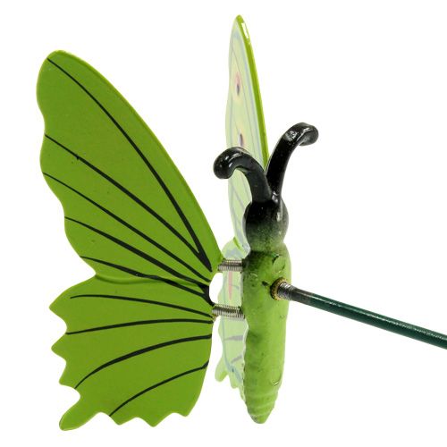 položky Motýľ na palici 17cm zelený