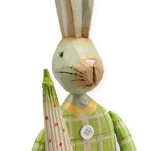 položky Drevený králik s dáždnikom 46 cm