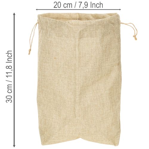 Jutová taška 20×10cm V30cm Darčeková taška | Floristik24.sk