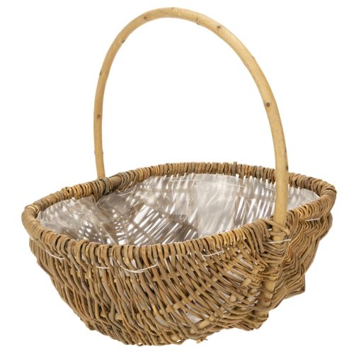 Zemiakový košík 43/33/23 cm s alobalom, prírodný, sada 3 kusov. kúpiť | Floristik24.sk