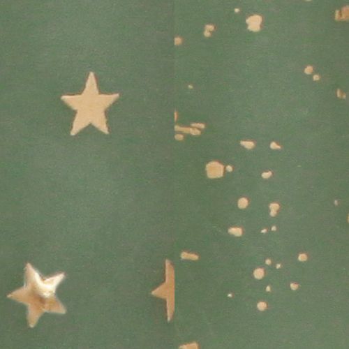 Floristik24 Sviečka ako vianočný stromček Vianočná sviečka zelená zlatá Ø4,5cm V25cm 2ks