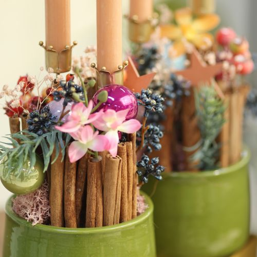 položky Svietnik korunka zlatá, kovový držiak na sviečky 4 ks