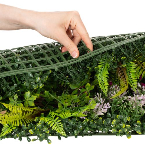 Stena z umelých rastlín 100 x 55 cm vertikálna zelená | Floristik24.sk