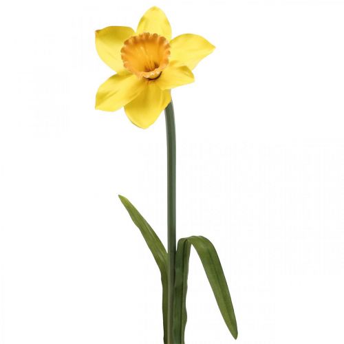 Floristik24 Umelý narcis hodváb kvet žltý narcis 59cm