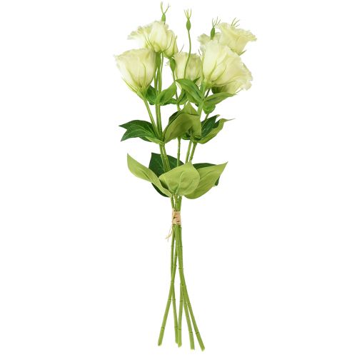 položky Umelé kvety Eustoma Lisianthus žltozelená 52cm 5 ks