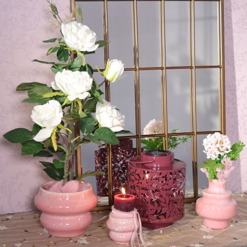 položky Lampáš s motívom listov, napájaný solárnou energiou, pre atmosférické vonkajšie osvetlenie, 25 cm