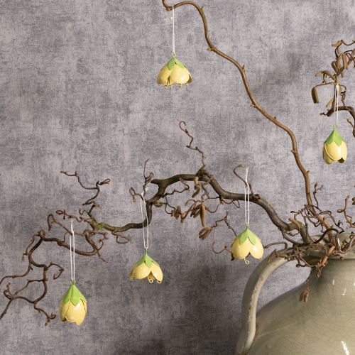 položky Kovový závesný kvet pre romantickú dekoráciu v interiéri aj exteriéri, 6 cm, 6 kusov