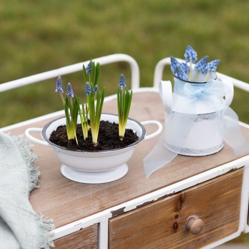 položky Dekorácia kovová miska Biela Čierna Ø16,5cm V6,5cm 4ks