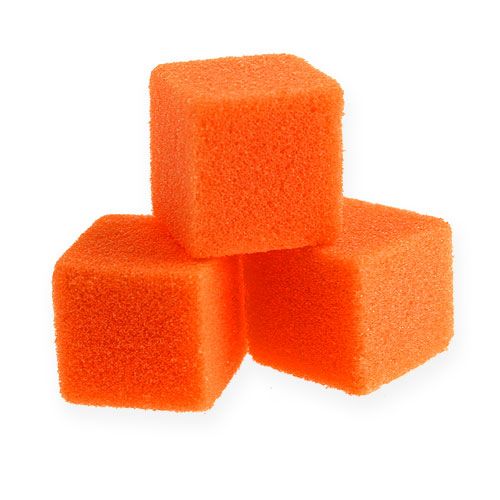 položky Mokré penové mini kocky oranžové 300 kusov