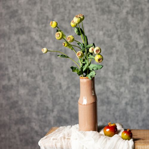 položky Kytica umelých makov, realistické kvety pre bytové doplnky, 61 cm, 3 kusy