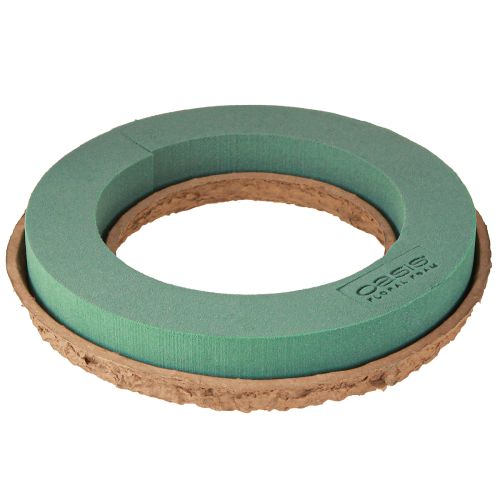 položky OASIS® Biolit® kvetinový penový zelený prsteňový veniec 32cm 2 ks