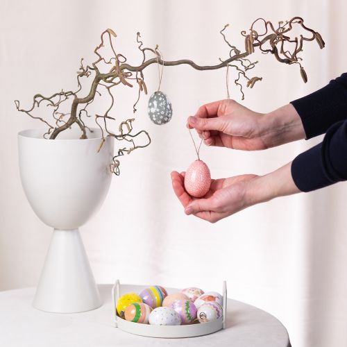 položky Ozdoby na veľkonočné vajíčka ako dekoratívne nápady. Očarujúce doplnky na veľkonočnú výzdobu, 6 cm, 6 kusov.