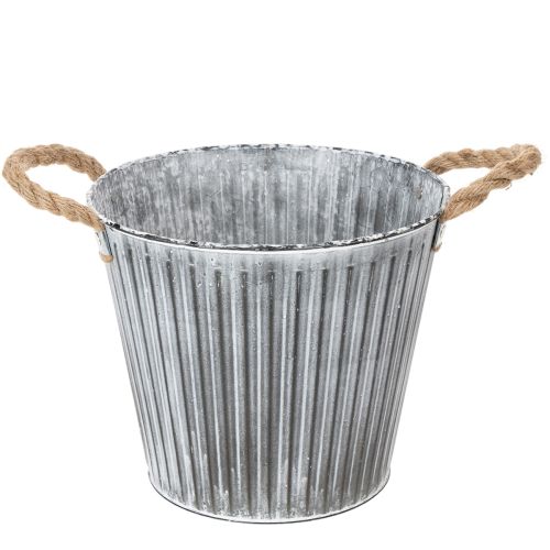 položky Kvetináč, dekoratívny kvetináč s rúčkami, kovový kvetináč na sadenie Ø25,5 cm