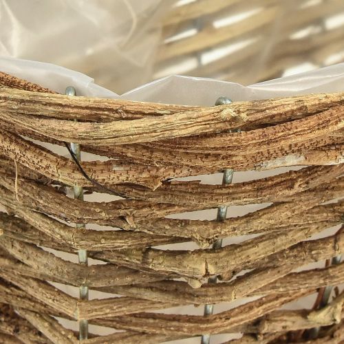 položky Kôš na rastliny kôš na rastliny oválna viničová prírodná miska na rastliny L30cm