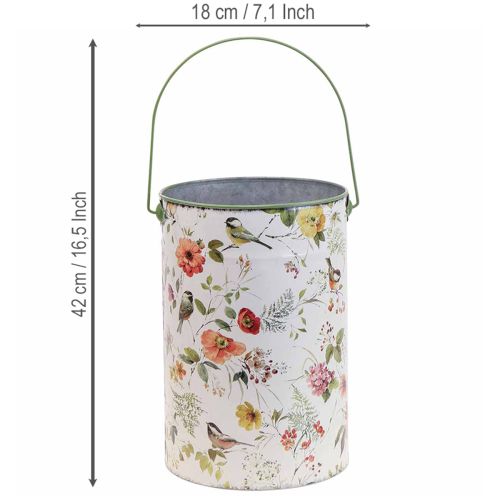 položky Dekoratívne kovové kvetináče vintage, Ø18/15/12 cm, sada 3 kusov