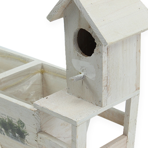 položky Drevená krabička s búdkou pre vtáčiky 29,5 cm x 12 cm V24 cm
