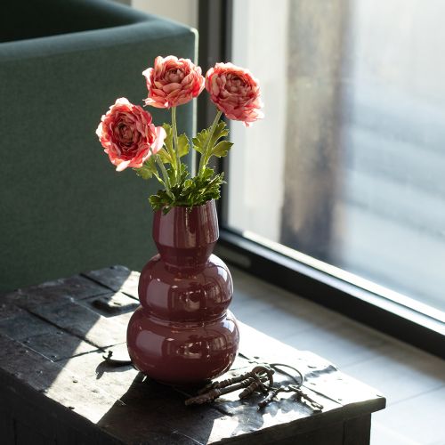 položky Umelý ranunculus ako kytica pre elegantnú a nenáročnú dekoráciu, 51 cm, 3 kusy