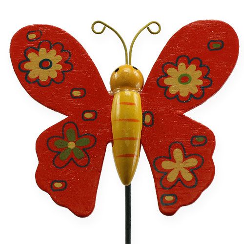 položky Farebné motýle na paličke 7cm 24ks