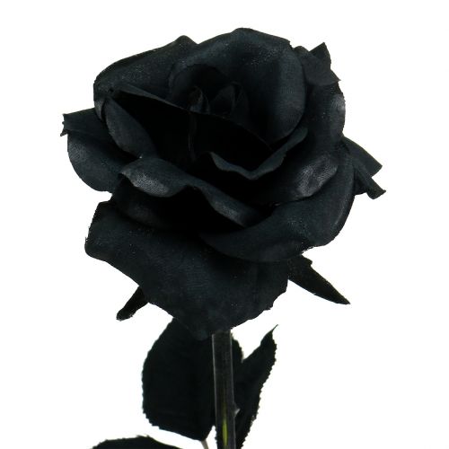 položky Kvet ruže hodváb čierny 63 cm