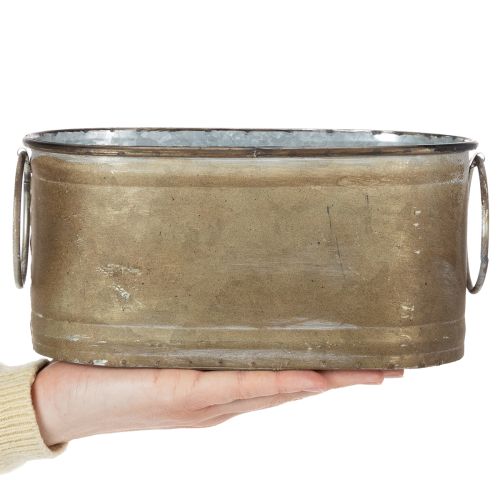 položky Sada kovových kvetináčov a vaní, vintage retro štýl, D22,5 cm/27 cm/31 cm