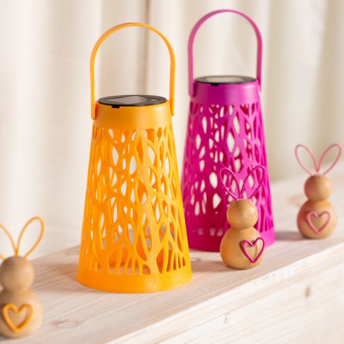 položky Solárny lampáš na vonkajšie použitie, ideálny na útulné letné večery v záhrade a na terase, 26 cm, 2 kusy