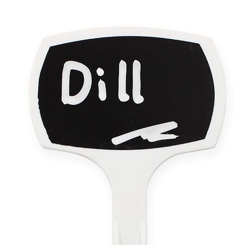 položky Etikety na rastliny 29cm čierne šikmé 10 ks