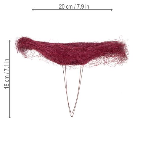 položky Kytičný golier, kvetinový doplnok pre kreatívne kvetinové aranžmány, 20 cm, 8 kusov