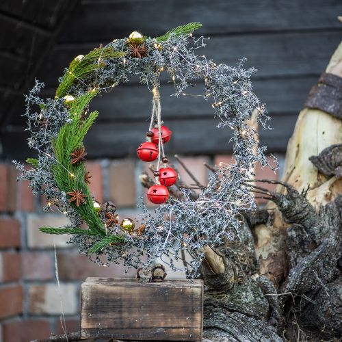 položky Dekoratívny veniec &quot;Rustikálna špargľa&quot; na drevenom podstavci, prírodná dekorácia na stôl Ø35cm, ručne vyrobená dekorácia na celý rok