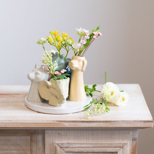 položky Dekoratívne figúrky zvierat vo váze, ideálne pre hravý dizajn miestnosti, 13 cm