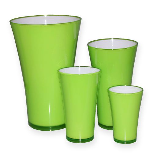 Plastová váza “Fizzy” jablkovo zelená, 1 kus
