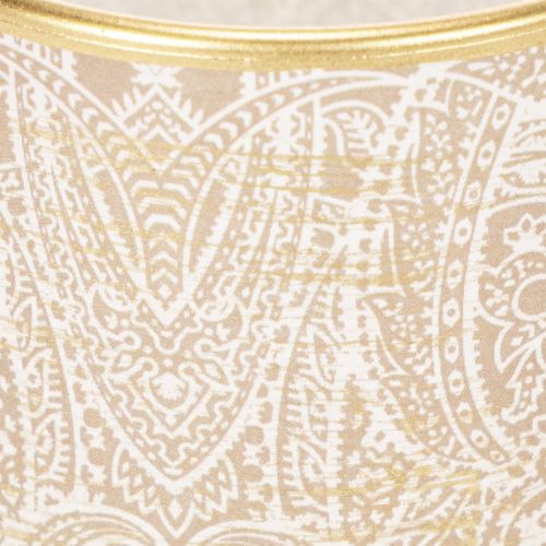 Sklenený držiak na čajové sviečky s paisley vzorom, Ø8cm, V9cm, 2 kusy | Floristik24.sk