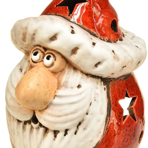 položky Útulný mikulášsky lampáš v červenej farbe – 18 cm – atmosférická vianočná dekorácia