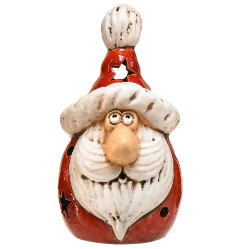 položky Útulný mikulášsky lampáš v červenej farbe – 18 cm – atmosférická vianočná dekorácia