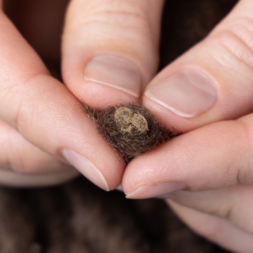 položky Nadýchaná vlnená šnúra Mirabell, hnedá, 25 m, ozdobná stuha na kvetinárstvo a remeslá