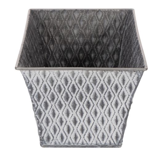 Zinková miska s diamantovým vzorom, 26 cm x 15,5 cm | Floristik24.sk